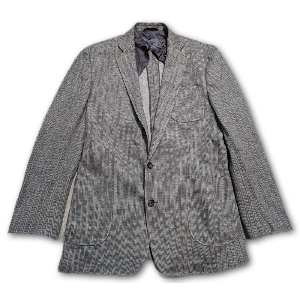 Brooks Brothers Mens Blazer Gray 42L Emmetex Italian Fabric 1/4-Lined Regent Fit